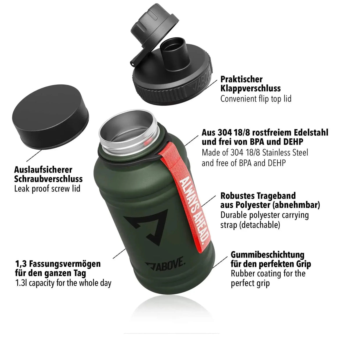 ABOVE. Edelstahl Trinkflasche | 1300ml