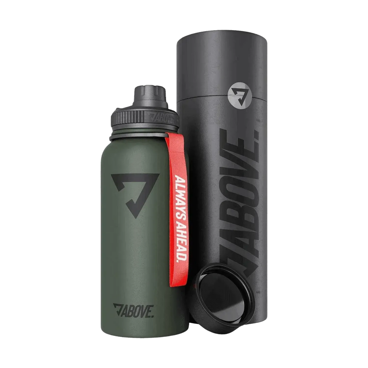 ABOVE. Edelstahl Trinkflasche | 950ml (Thermo) Olive