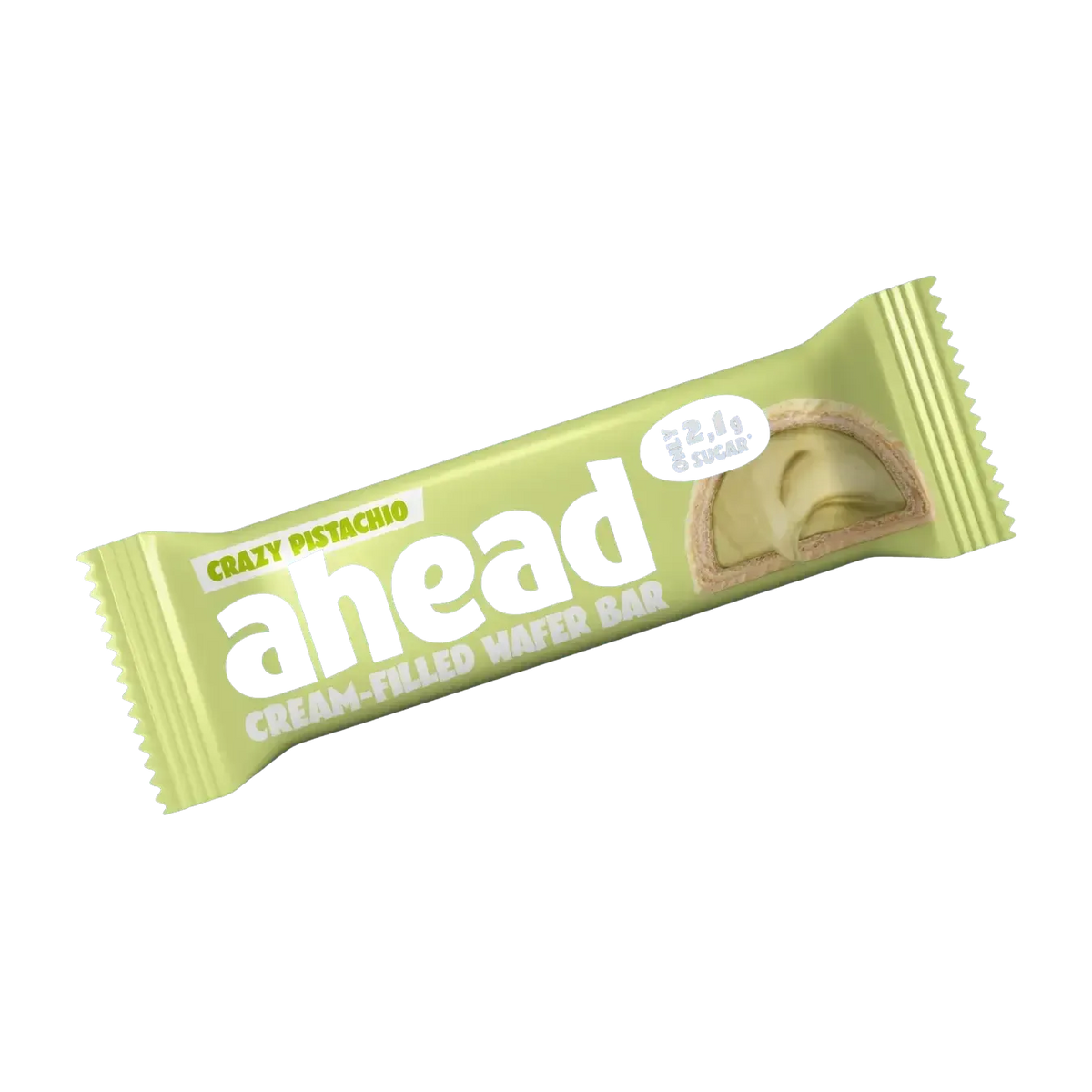 Ahead Cream-Filled Wafer Bar | 30g 30g White Crazy Pistachio