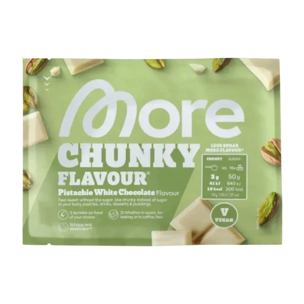 More Nutrition Chunky Flavour SAMPLE | 30g Pistachio White Chocolate