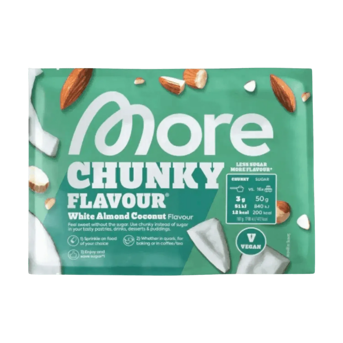 More Nutrition Chunky Flavour SAMPLE | 30g White Almond Coconut (Vegan)