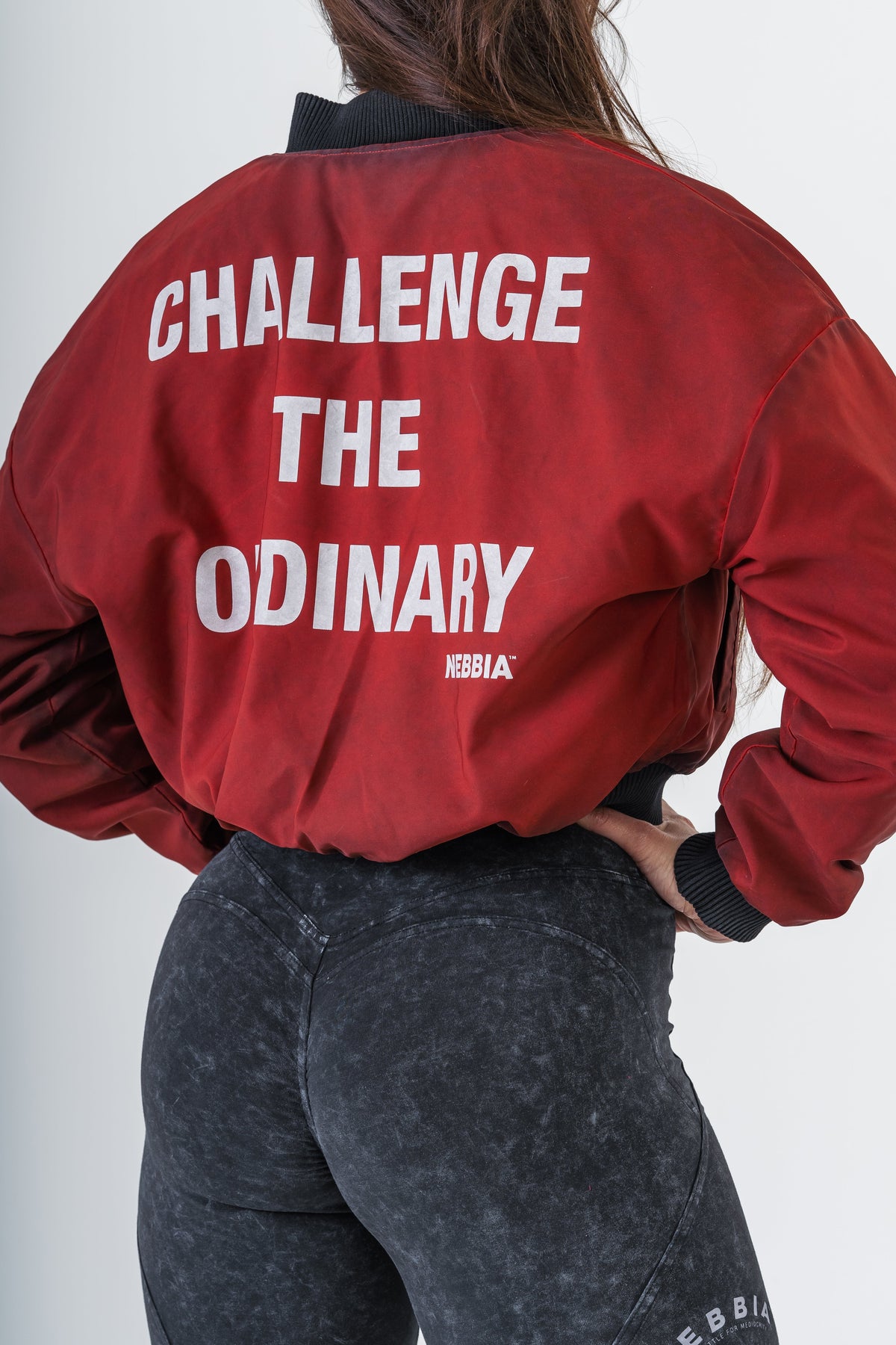 Nebbia Washed-Off Women's Bomber Jacket LEGEND