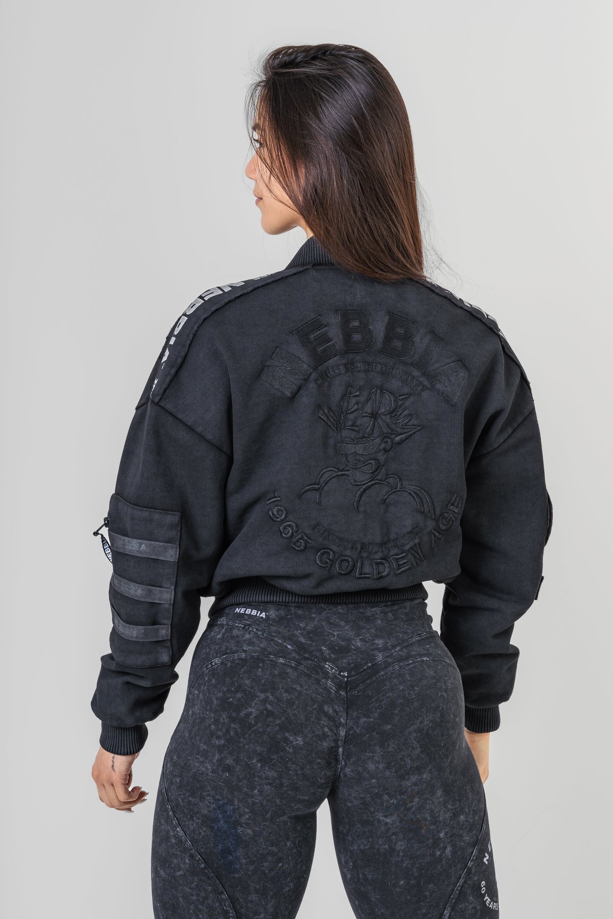 Nebbia Washed-Off Women's Bomber Jacket LEGEND